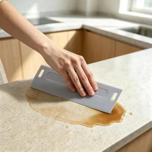 Kitchen Sink Squeegee Food Grade Silicone Scraper Non Scratch Cleaning Tool Basin Shower Surface Water Removal Wiper