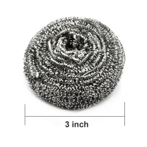 Kitchen Stainless Steel Scrubber Sponges and Scouring Pads with High Absorbency