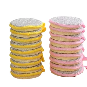 Kitchen Sustainable 2.5cm Thick Double Sided Dishwashing Sponge Scouring Pad for Pot Cleaning Cloth and Towel