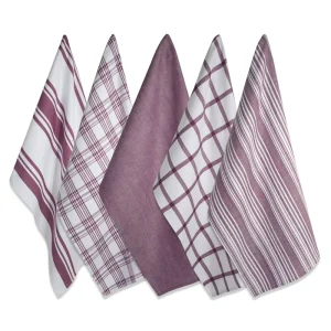 Kitchen Textile Set Tea Towels Set of Five Pieces Cotton OEM Custom made Dish Towels BSCI OEKO TEX