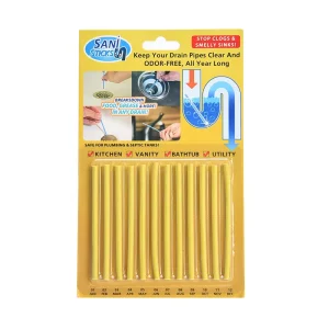 Kitchen Toilet Bathtub Pipes Cleaner and Toilet Deodorizer Cleaning Sticks Sewer Cleaning Rod