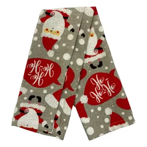 Kitchen Towel Custom Logo Christmas Series Quick Dry Dish Towel Grey Cleaning Cloth Tea Towel