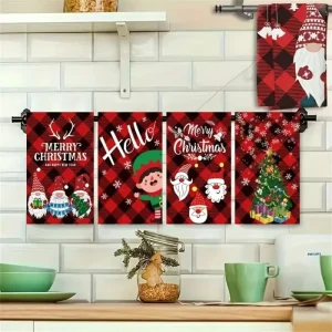 Kitchen Towels Funny Funny Towels Baking Whisk Stand Mixer Printed Decorative Dish Towels Absorbent Cooking Tea Towels