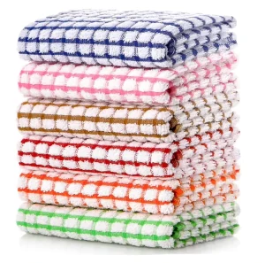 Kitchen Towels and Dishcloths Set Bulk Cotton Dish for Washing Dishes Rags Everyday Cooking Baking