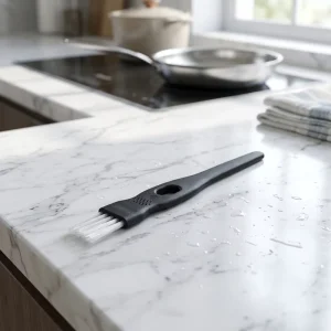 Kitchen Wear Resistant Small Space Cleaning Brush for Electronics Razors Blender Built in Scraper Groove Cleaning 10Colors
