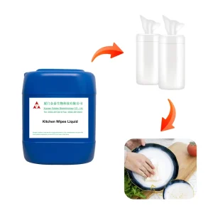 Kitchen Wet Wipes Solution Oil Removal Active Surfactants Cosmetic Grade Fragrance Option 20%-40% Active Ingredients