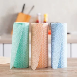 Kitchen specific Nonwoven Fabric Dish Towels Lazy Cloth Thickened Disposable Dual use Water absorbing Stain removing Dry Wet