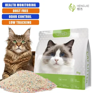 Kitty Sand 5KG Biodegradable Eco Friendly Clumping Tofu Bentonite 4 in 1 Mixed Cat Litter with Extra Odor Control