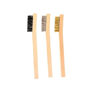 Klear SJ3151 7 inch Wooden Handle Stiff Nylon Antiques Rust Cleaning Brush