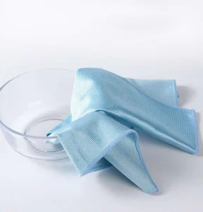 Knitted Microfiber Glass Cleaning Cloth Soft Streak-Free for Windows and Mirrors