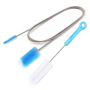L 458 CPAP Tube Cleaning Brush Flexible Stainless (6 Feet) Plus Handy Brush (10 Inches) Fits Standard 22mm Diameter Tubing