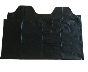LDPE Black Trash Bag 121L Interleaved Roll Odorless Extra Strength Large Capacity