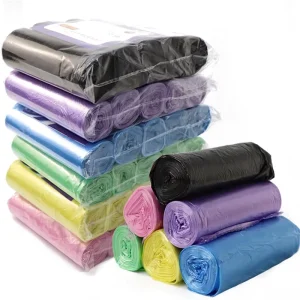 LDPE Colorful Household Use Clear Disposable Trash Can Liner Garbage Bags