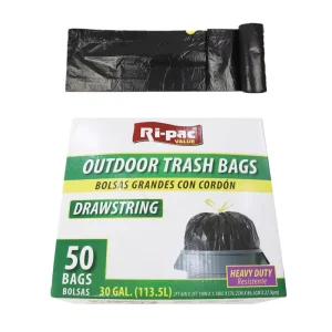 LDPE Extra-Strong 33-Gallon Trash Bags Customizable for Industrial and Household Use