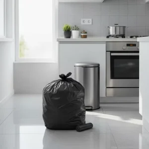 LDPE HDPE Household Garbage Bag Thickened Reinforced for Kitchen and Bathroom Custom Eco Friendly Disposable