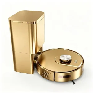 LDS Robot Vacuum Cleaner with Automatic Dust Collection Station, 3D Obstacle Avoidance and Wet/Dry Mopping