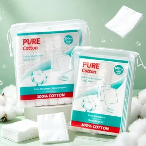 LMLTOP 50*60mm 100% Cotton Pads Soft Absorbent Disposable Cotton Wipes For Toner And Eye Lip Cleansing