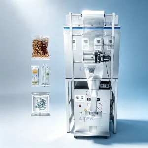 LT BPF200B Four Heads Back Sealed Bag Packing Machine Powder Granule Weighing Filling Sealing Machine for Nuts Spices Grains Pet