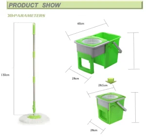Labor Saving Easy Using Floor Cleaning Spinning Mops Magic Microfiber 360 Free Rotary Mop Hand Free Bucket Mop Spin for Bathroom