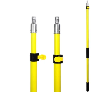 Labor saving Telescoping Fiberglass with Aluminum Tool HandleTube with Flip Cam Lock