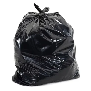 Large Black Garbage Bags, 30 Gallon, Thick PE Material, Embossed, for Industrial, Garden, and Outdoor Use