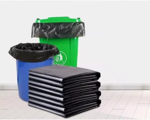 Large Black Trash Bags Heavy Duty 3 Mil Plastic Garbage Bags Contractor Industrial Lawn and Leaf Bags