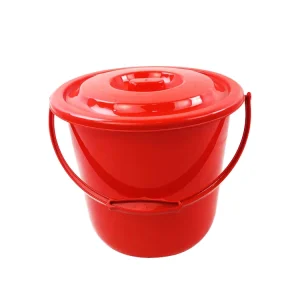 Large Capacity Eco Friendly PP Plastic Bucket with Thick Lid for Outdoor Water Storage Household Cleaning Ice Bucket Use