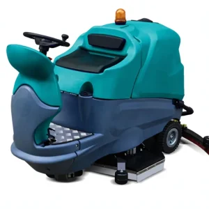 Large Commercial Electric Floor Scrubber Sweeper Wet-Dry Vacuum with Squeegee for Construction