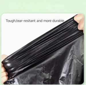 Large Commercial Heavy-Duty Black Extra-Large Garbage Bags for Bins, Sanitation, and Outdoor Use