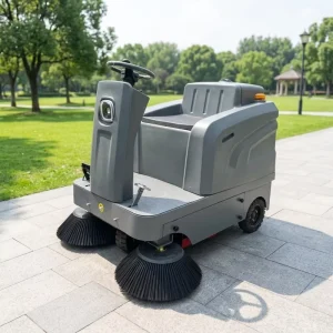 Large Electric Outdoor Ride-On Street and Floor Sweeper