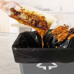 Large Extra Strong Commercial Grade Gravure Printed Waterproof HDPE Heat Seal Disposable Garbage Bags for Street Use