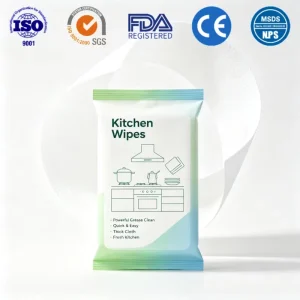 Large Family Pack Kitchen Grease Cleansing Wipes Long lasting Dirt Wiping Disposable Wet Tissues for Daily Post meal Cleanup