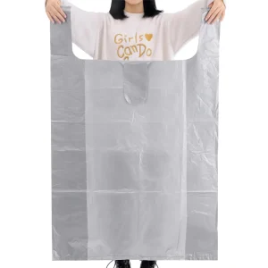 Large Grey Custom Disposable Garbage Bag with Handle Trash Bag Trash Plastic Garbage Bag Heavy Duty Garbage Bag