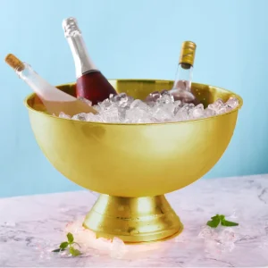Large Modern Design Stainless Steel Ice Bucket with Portable 10 20L Capacity Chilling Wine Beer for Bar Parties