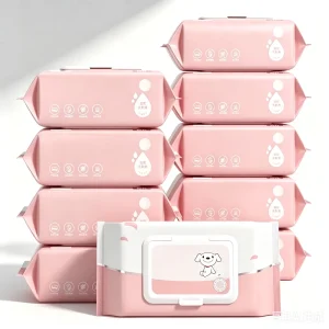 Large Pack Top Lid Newborn Children Hand Mouth Special Baby Wet Wipes Cleansing Baby Wipes for Baby Cleaning