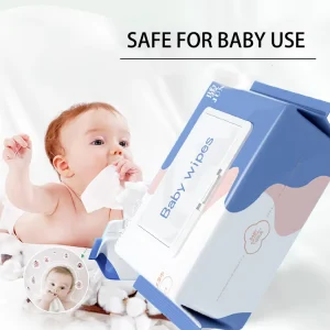 Large Size 80 Pcs bag 14*19cm Nourishing Soft Baby Wet Wipes for Skin Care and Cleaning
