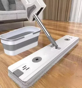 Large Size Mop Flat No Hand Wa Absorbent Water Floor Cleaning Tool Home Use Mop Buet Dustpan and Broom Set