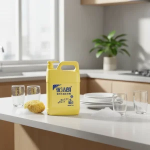 Large capacity 5kg Eco Friendly Disposable Lemon Fragrance Catering Dishwashing Liquid Kitchen Utensils Gentle Non Irritating