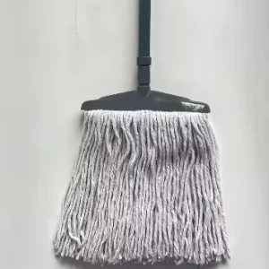 Large capacity Absorbent Cotton Mop with Round Head Self winding Rotating Design and Extendable Handle Suitable for Home