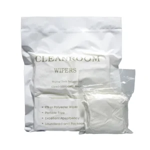 Laser Sealed Class 100 Silicone Free Lint Free Cloths Cleanroom Wipes Microfiber Wipers for Fiber Optics Electronics