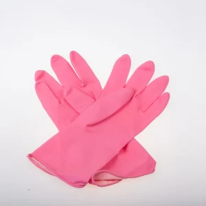 Latex Flock-Lined Household Cleaning Gloves
