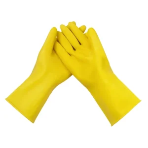 Latex Rubber Cleaning and Dishwashing Gloves for Household and Kitchen Use
