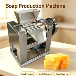 Laundry Bar Soap Machine with Semi-Automatic Plodder and Soap Strip Molding Machine