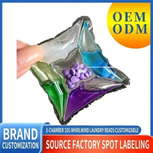 Laundry Beads, Water-Soluble Film, Five-in-One, Softening, Long-Lasting Fragrance