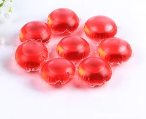 Laundry Beads and Liquid Detergent Pods for Apparel Cleaning