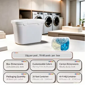 Laundry Capsules Red Wine Stain Removal Color Safe Detergent Pods for Scented No Presoak Laundry Tablets OEM ODM Factory