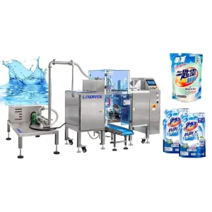 Laundry Detergent Apparel Chemical PLC Automatic Single Station Pouch Filling and Sealing Packaging Machine