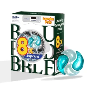 Laundry Detergent Capsules 20 Loads Laundry Pods Enzyme Power Cold Water Soluble Plastic