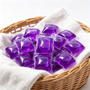 Laundry Detergent Pods Disposable Eco-Friendly Lavender Scent Deep Clean Long-Lasting Fragrance Anti-Bacterial Apparel Use