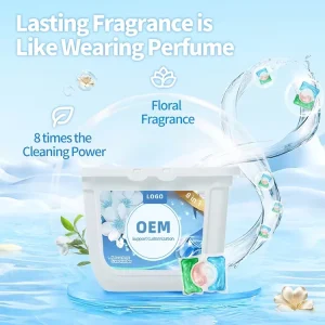 Laundry Detergent Pods Ultra-Concentrated Eco-Friendly Packaging High-Efficiency Color Protector Long-Lasting Fragrance